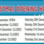 Christmas opening hours 2019 Slider Pixlr