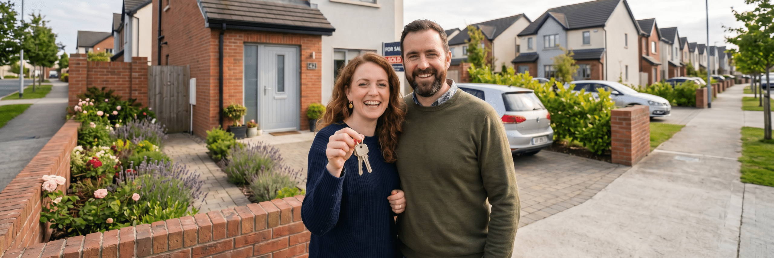 Mortgages hero image with smiling couple